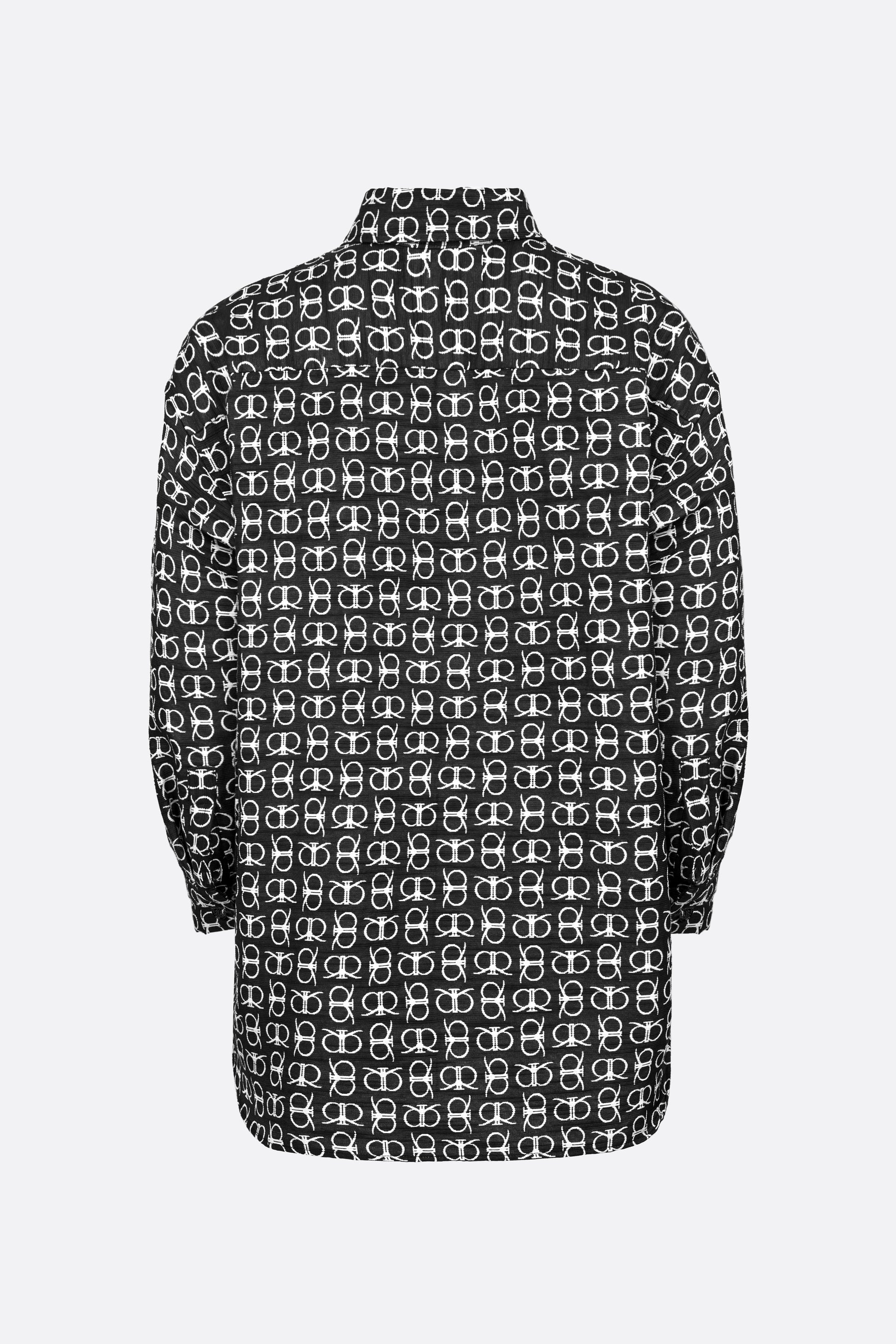 Lerroy Top in White Black (Reversible)