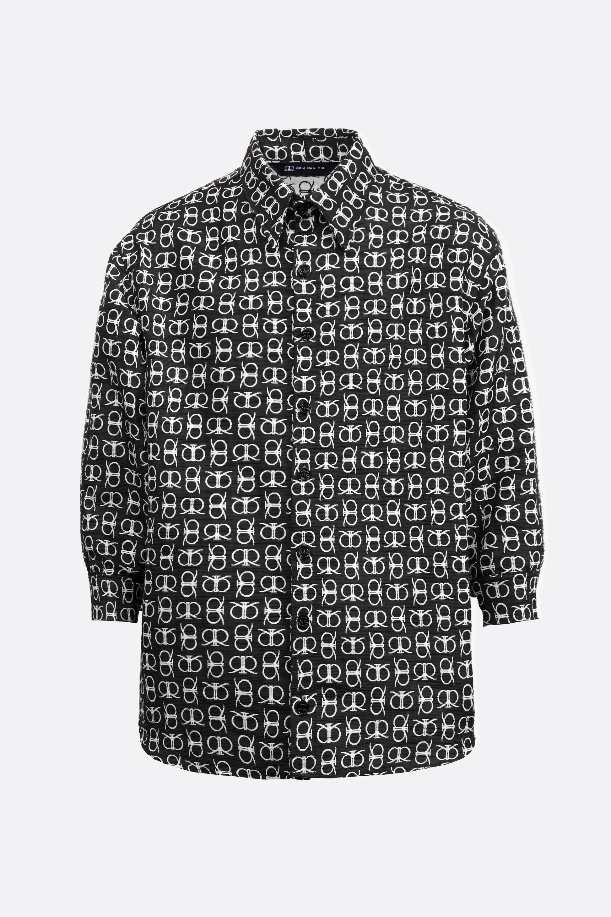 Lerroy Top in White Black (Reversible)