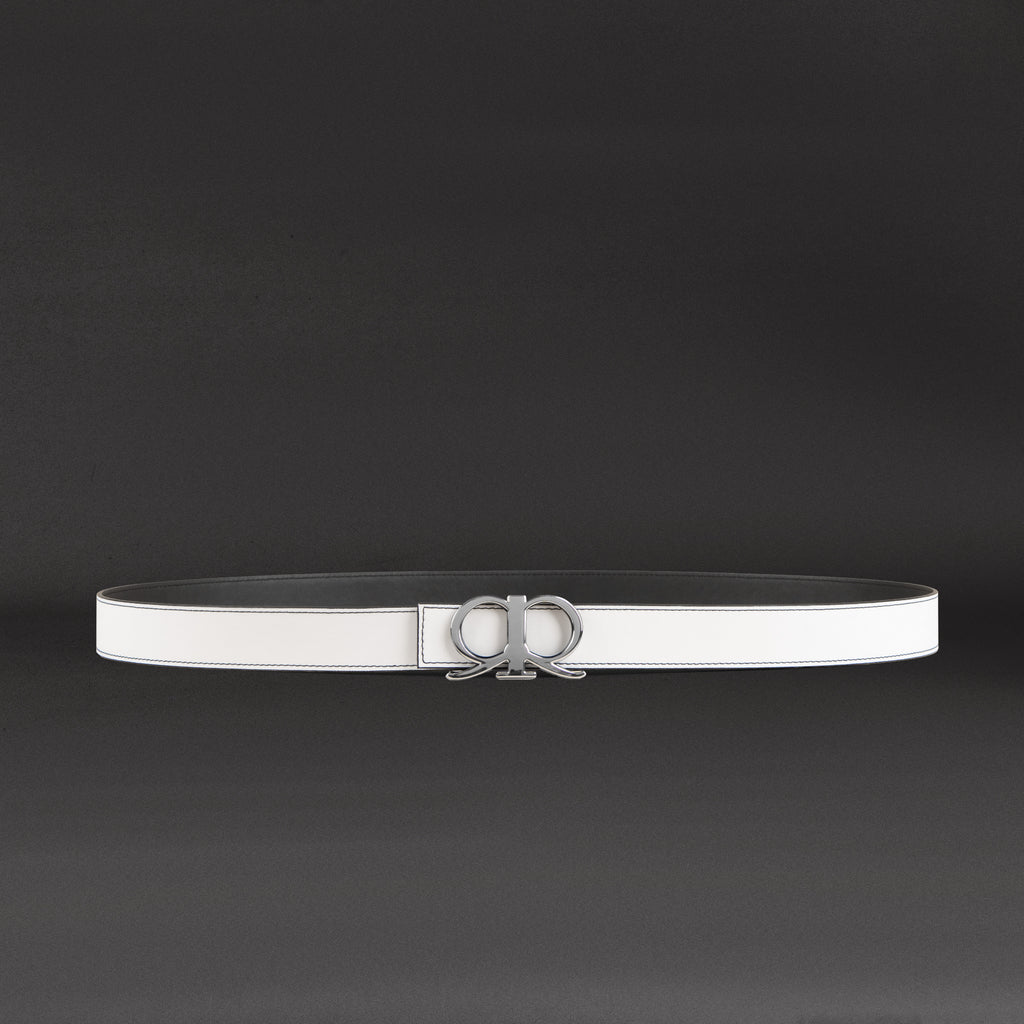 RR Logo Belt in Black White