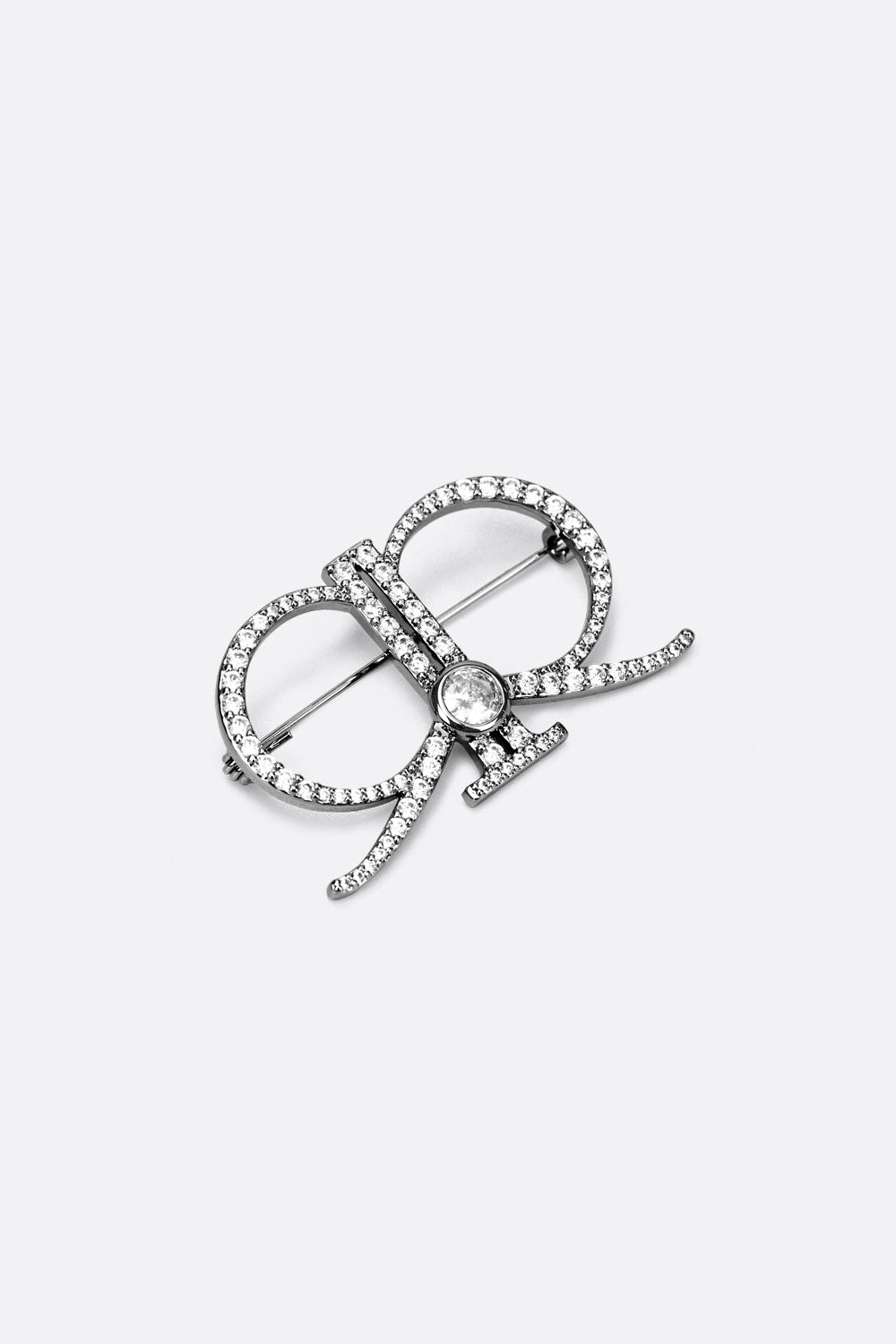 Carrey Brooch in Gunmetal