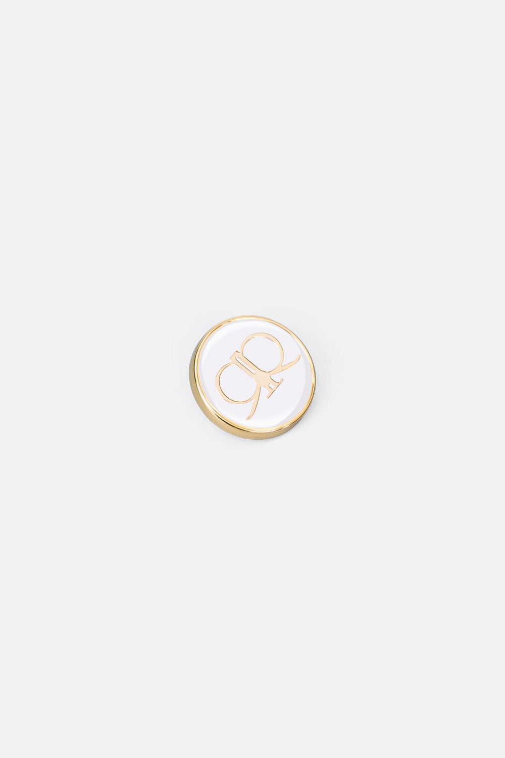 Emberrose Brooch in White Gold
