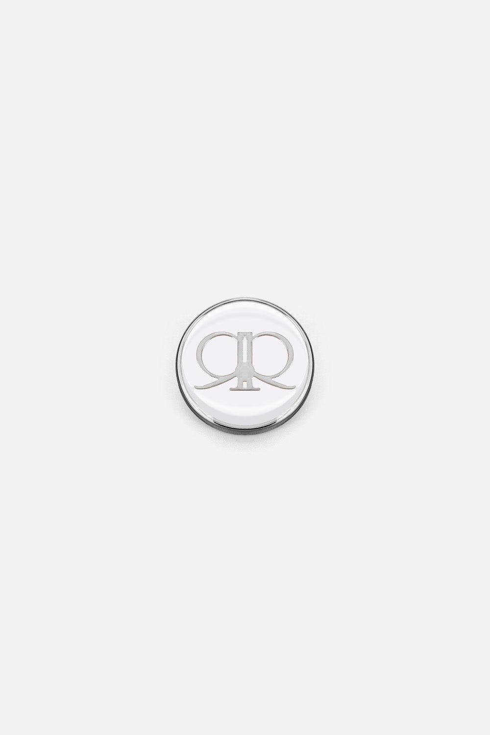 Emberrose Brooch in White Silver