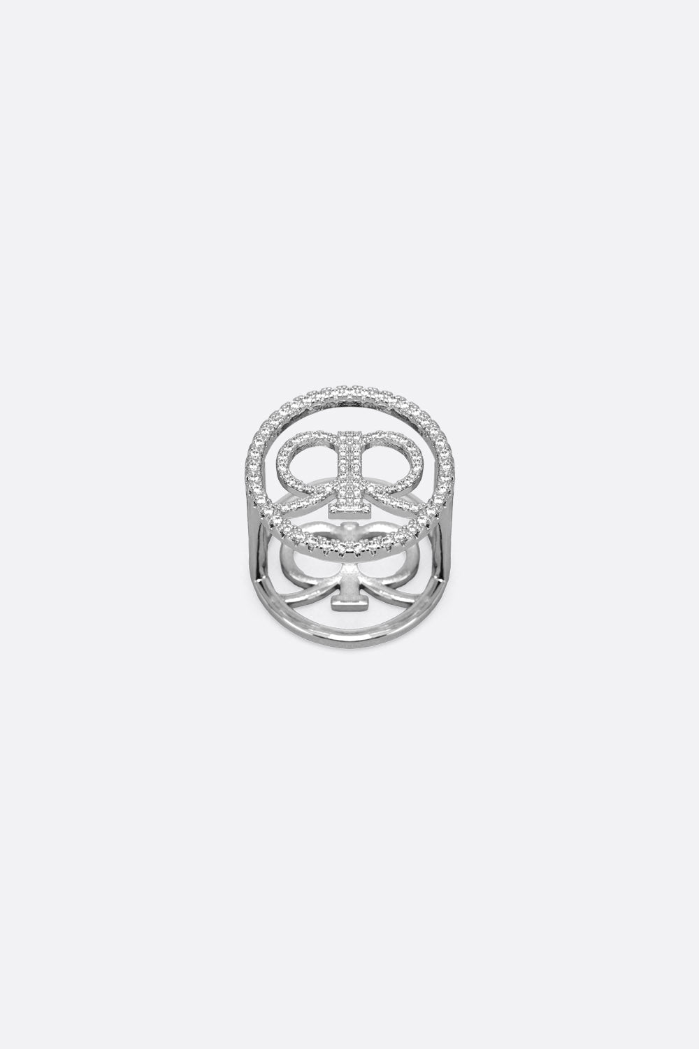 Erra Scarf Ring in Silver