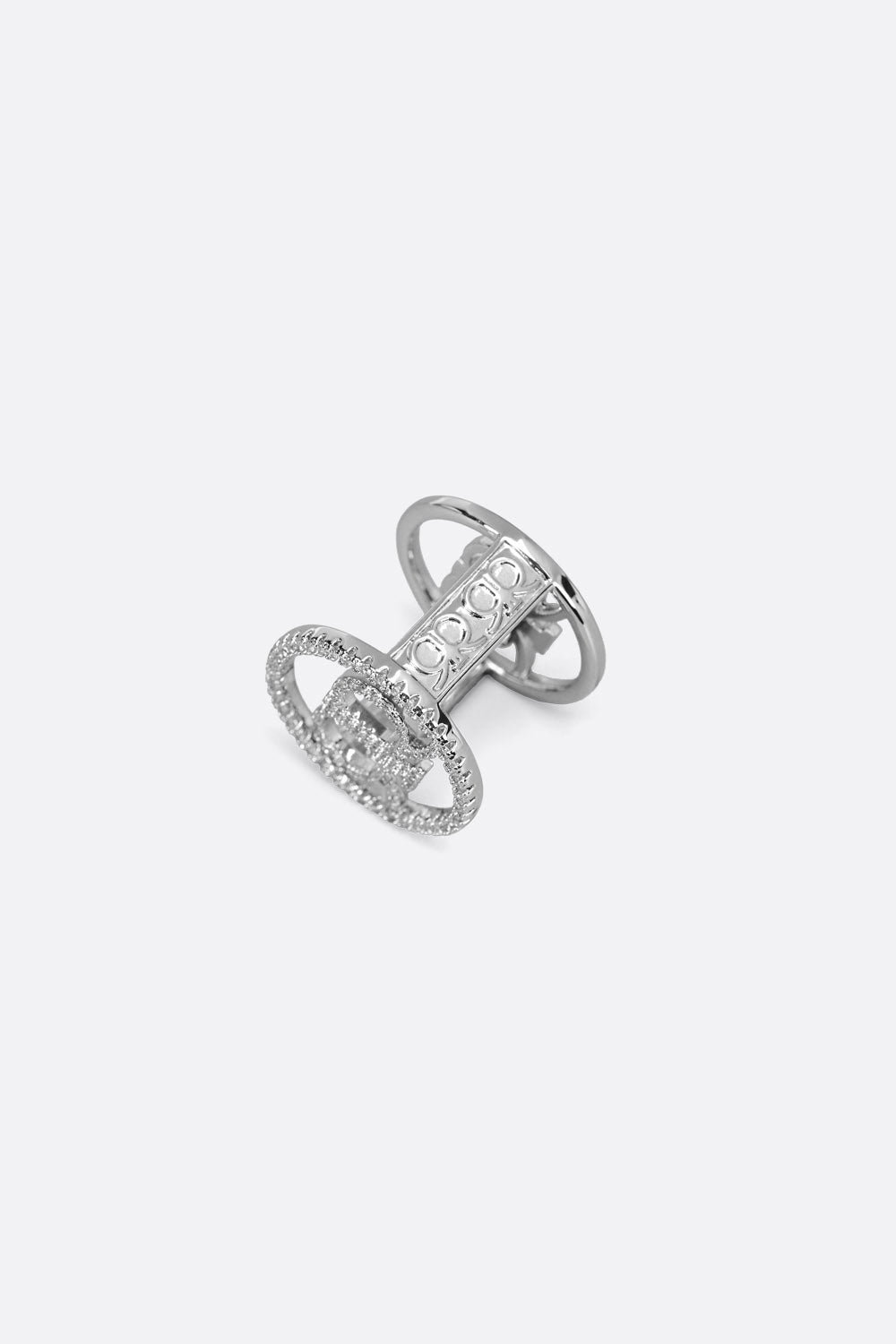 Erra Scarf Ring in Silver