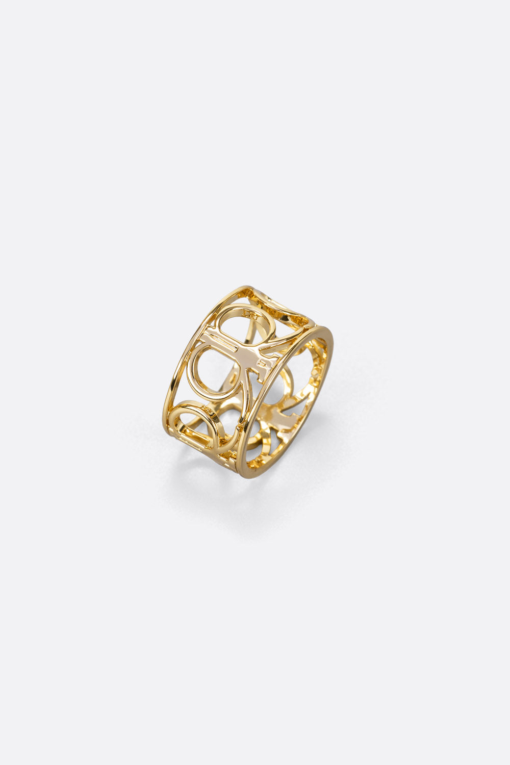 Ferra Scarf Ring in Gold