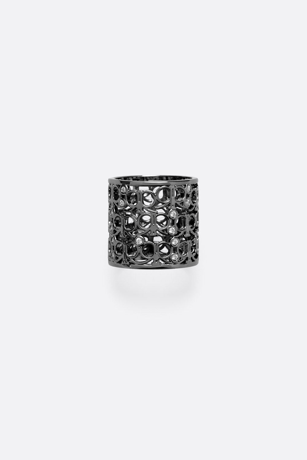 Idorra Scarf Ring in Black