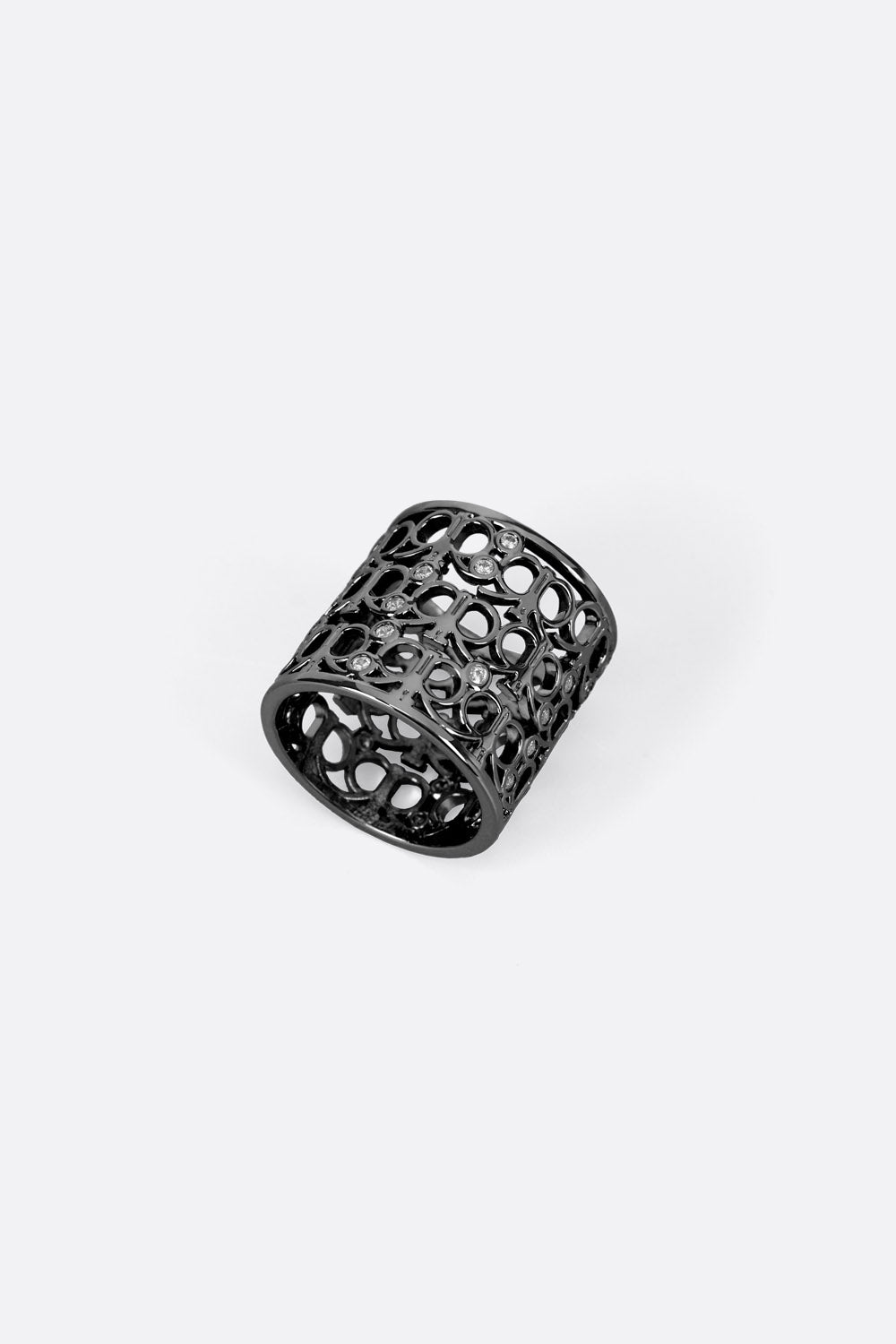 Idorra Scarf Ring in Black