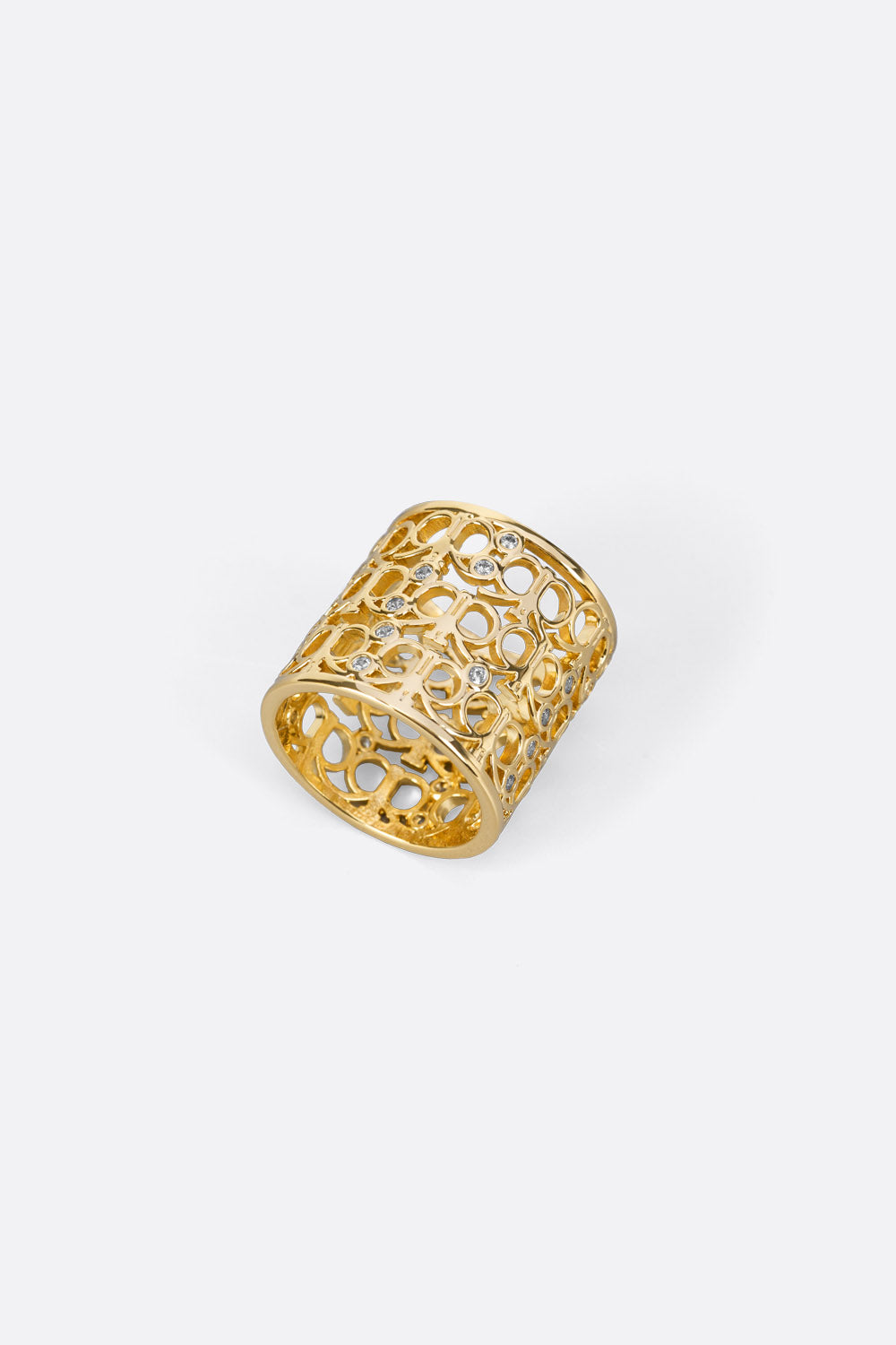 Idorra Scarf Ring in Gold