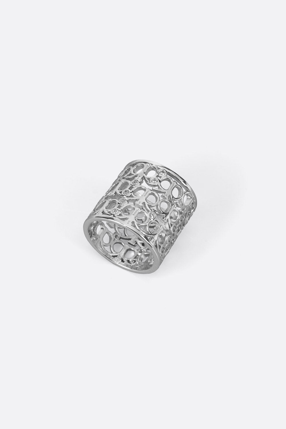 Idorra Scarf Ring in Silver