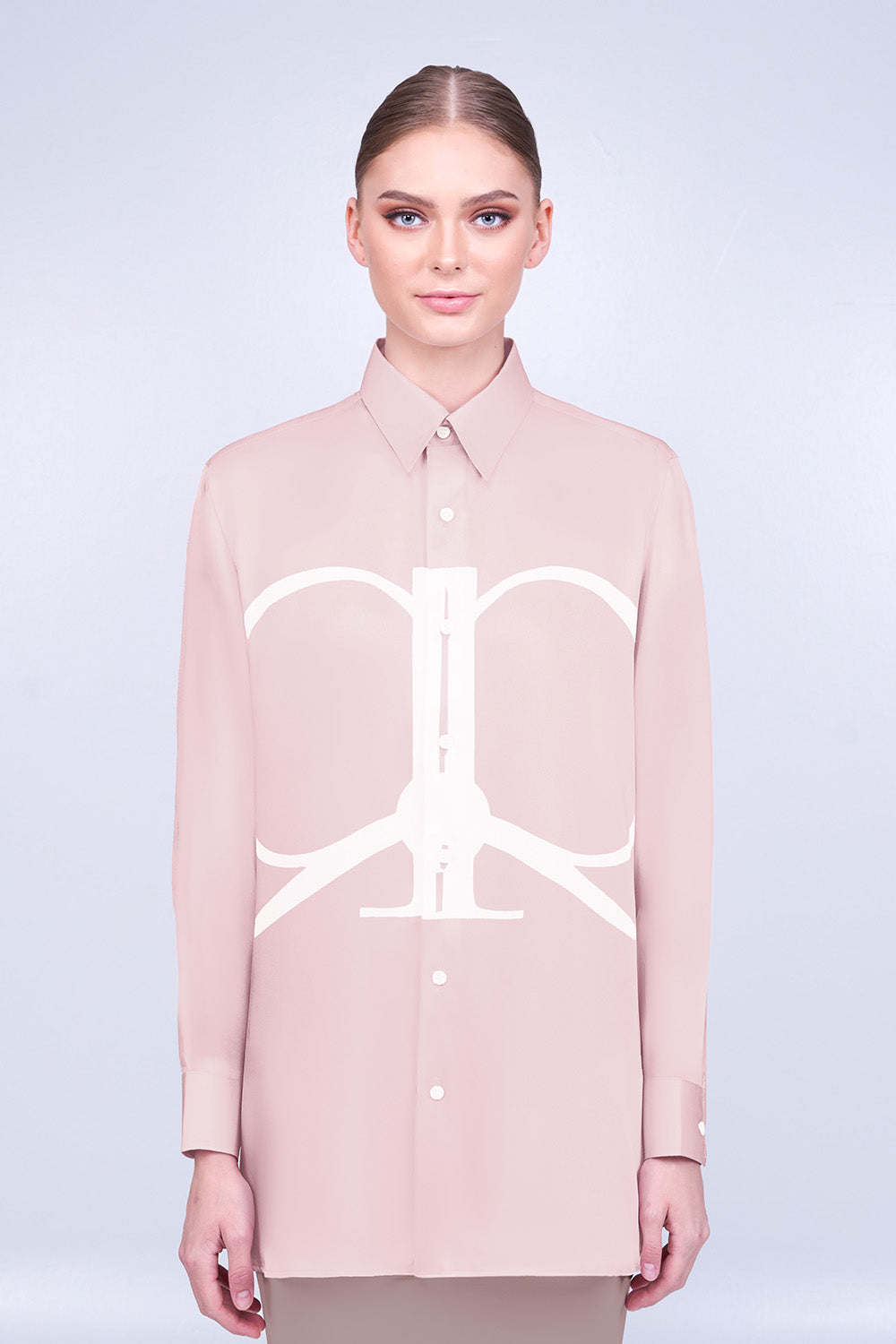 RR Cade Regular Shirt in Pale Pink