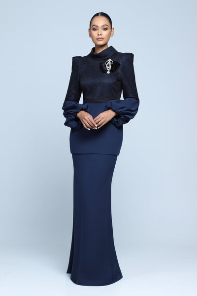 Faith Kurung in Navy