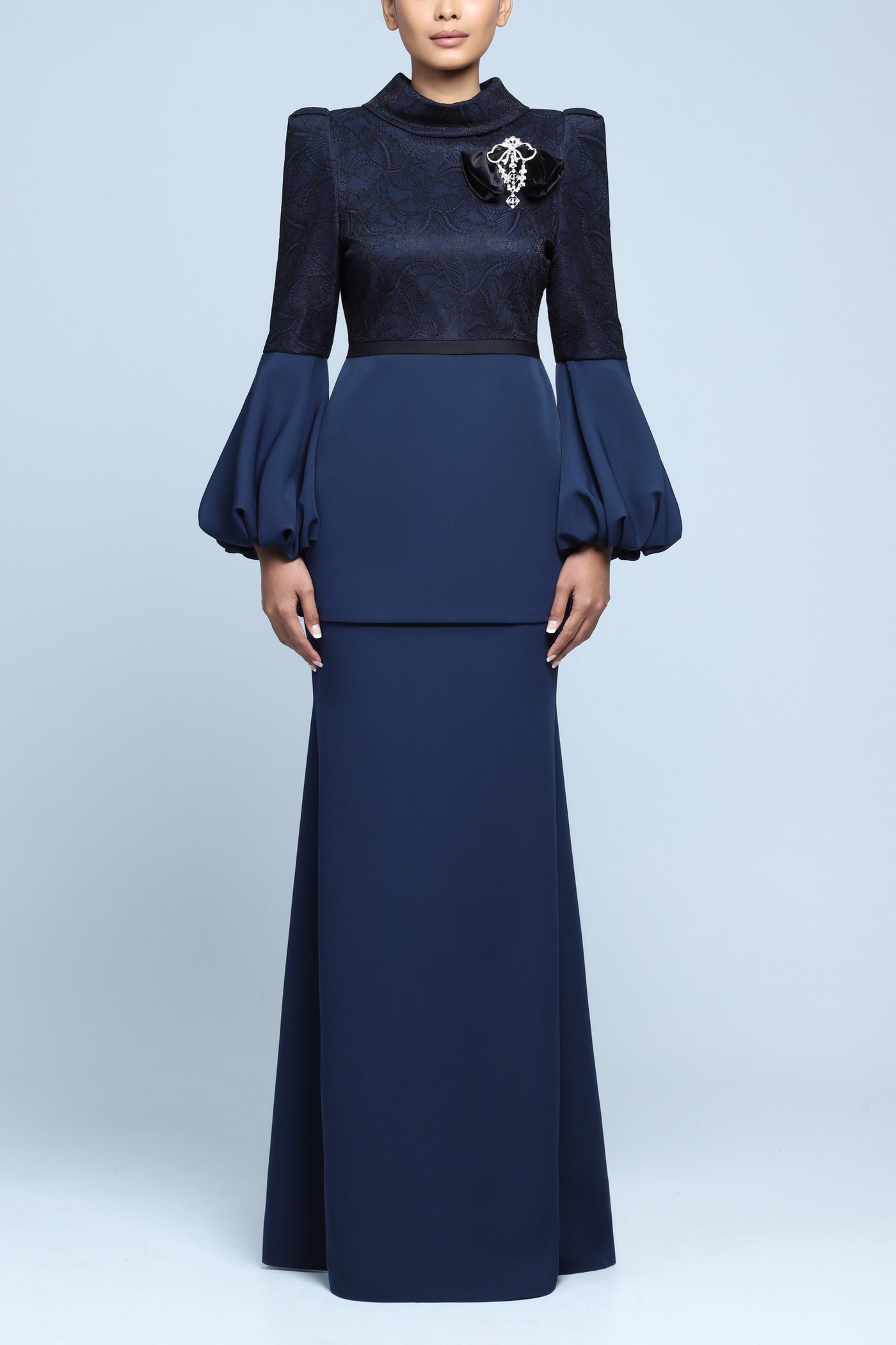 Faith Kurung in Navy