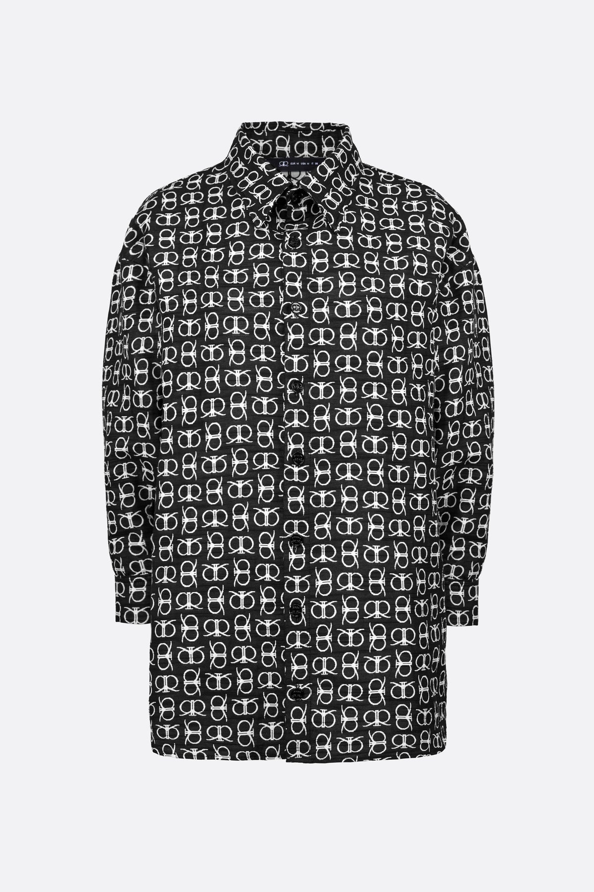 Lerroy Top in White Black (Reversible)