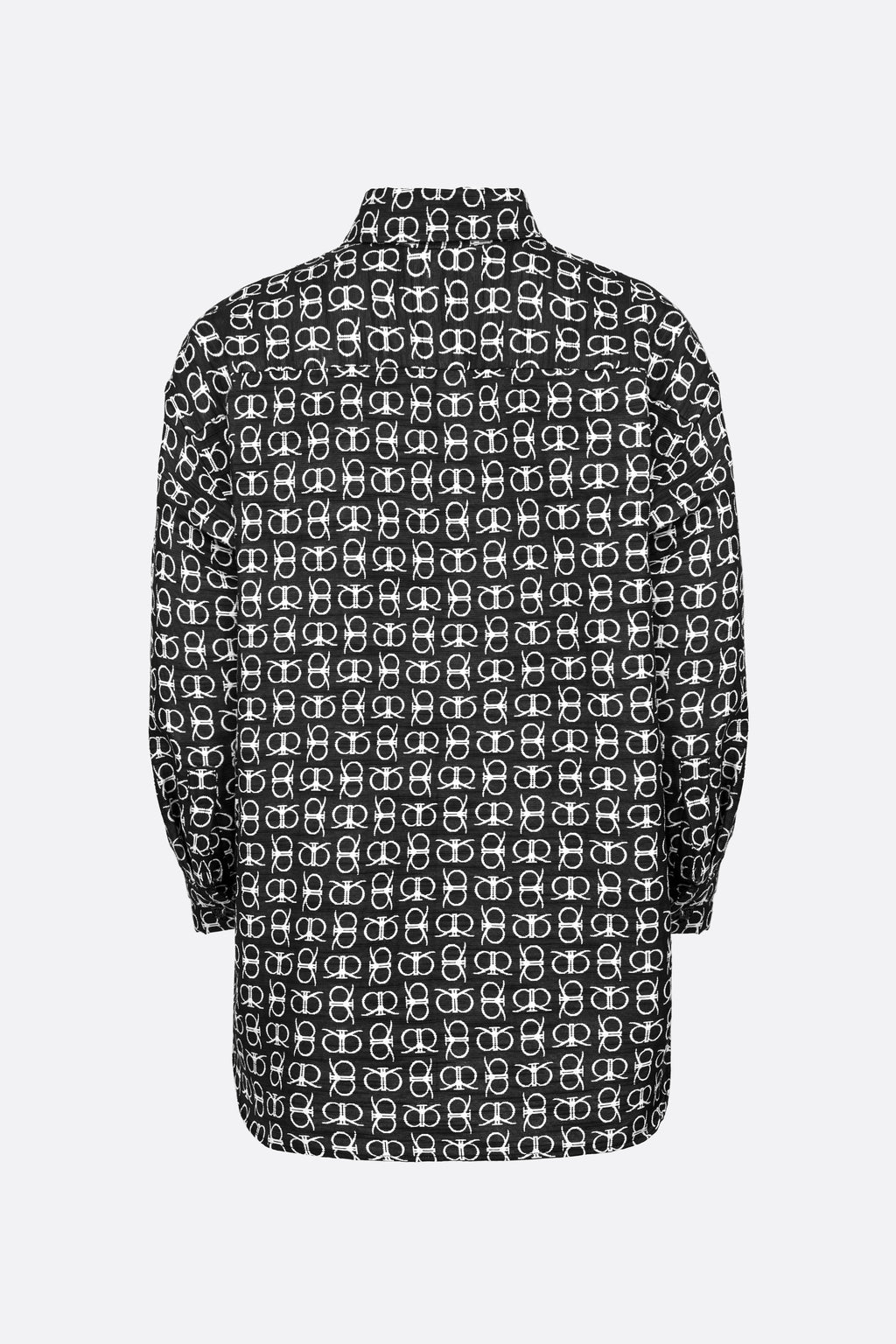 Lerroy Top in White Black (Reversible)