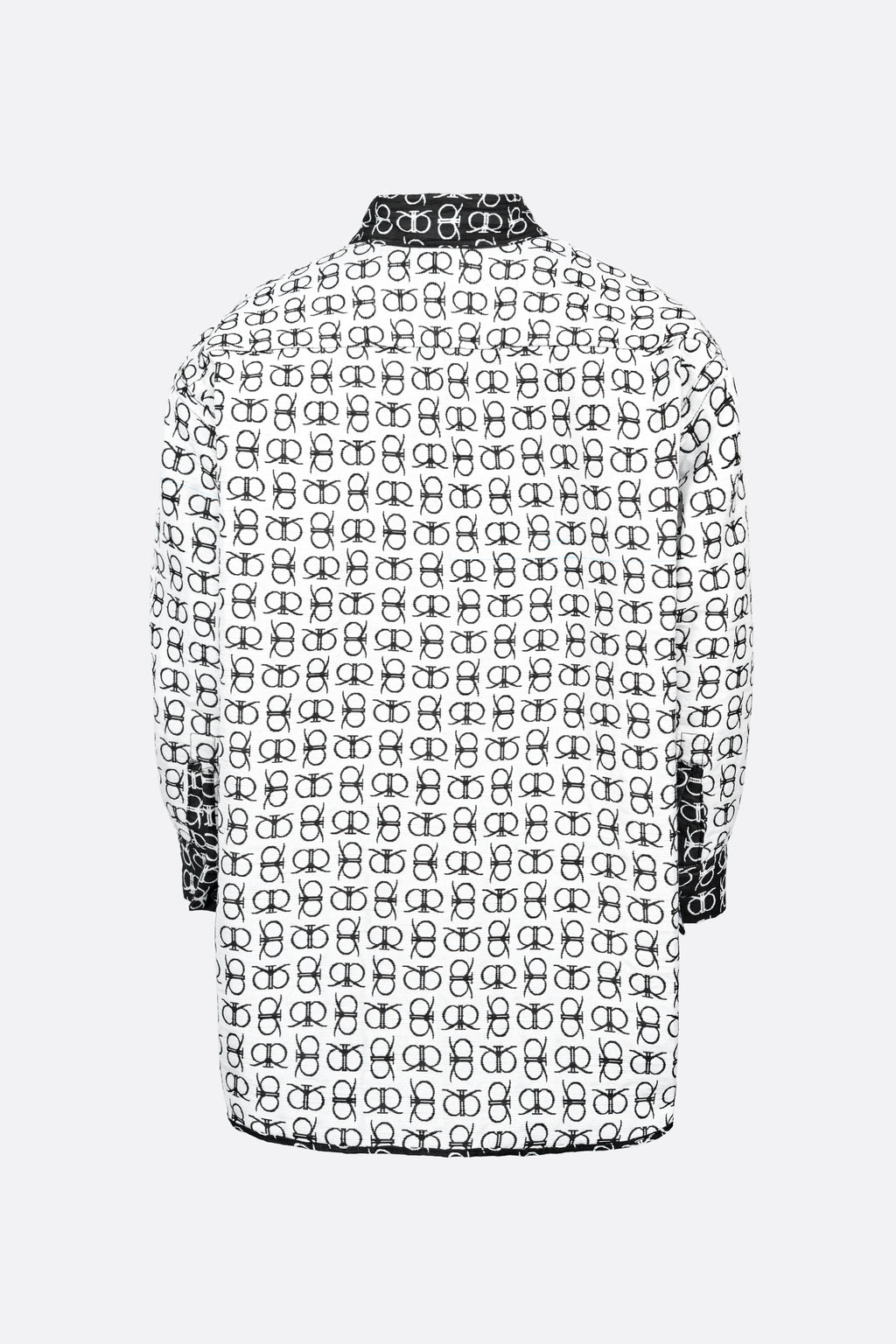 Lerroy Top in White Black (Reversible)