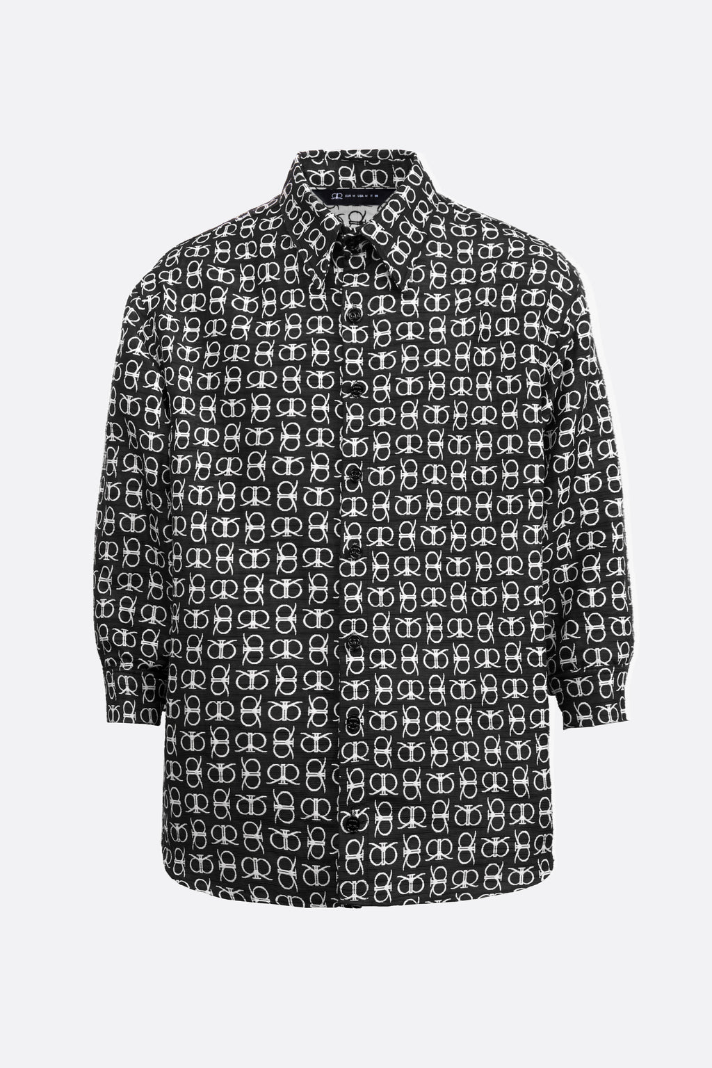 Lerroy Top in White Black (Reversible)