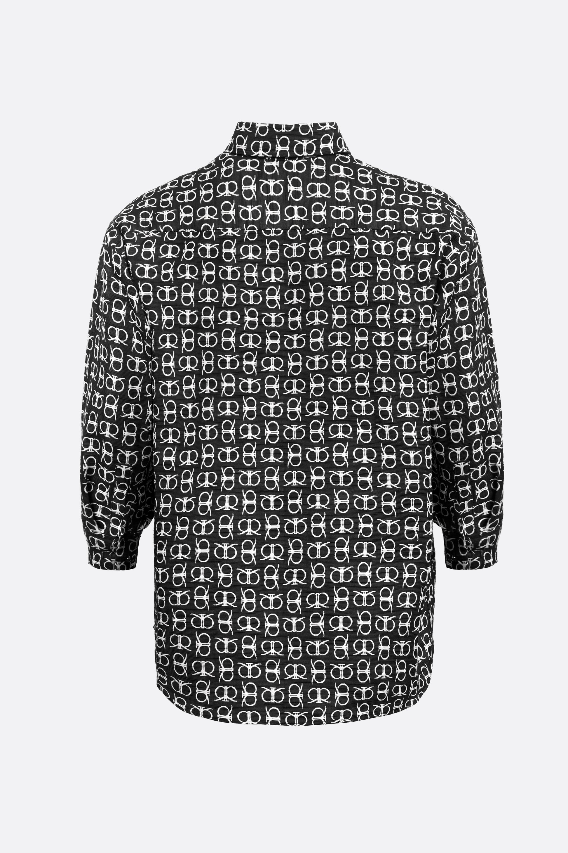 Lerroy Top in White Black (Reversible)