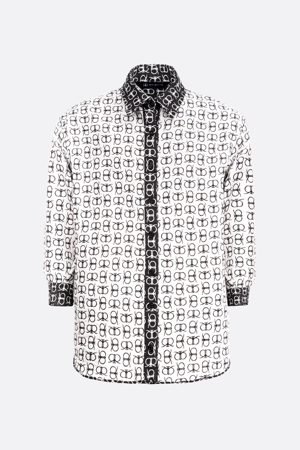 Lerroy Top in White Black (Reversible)