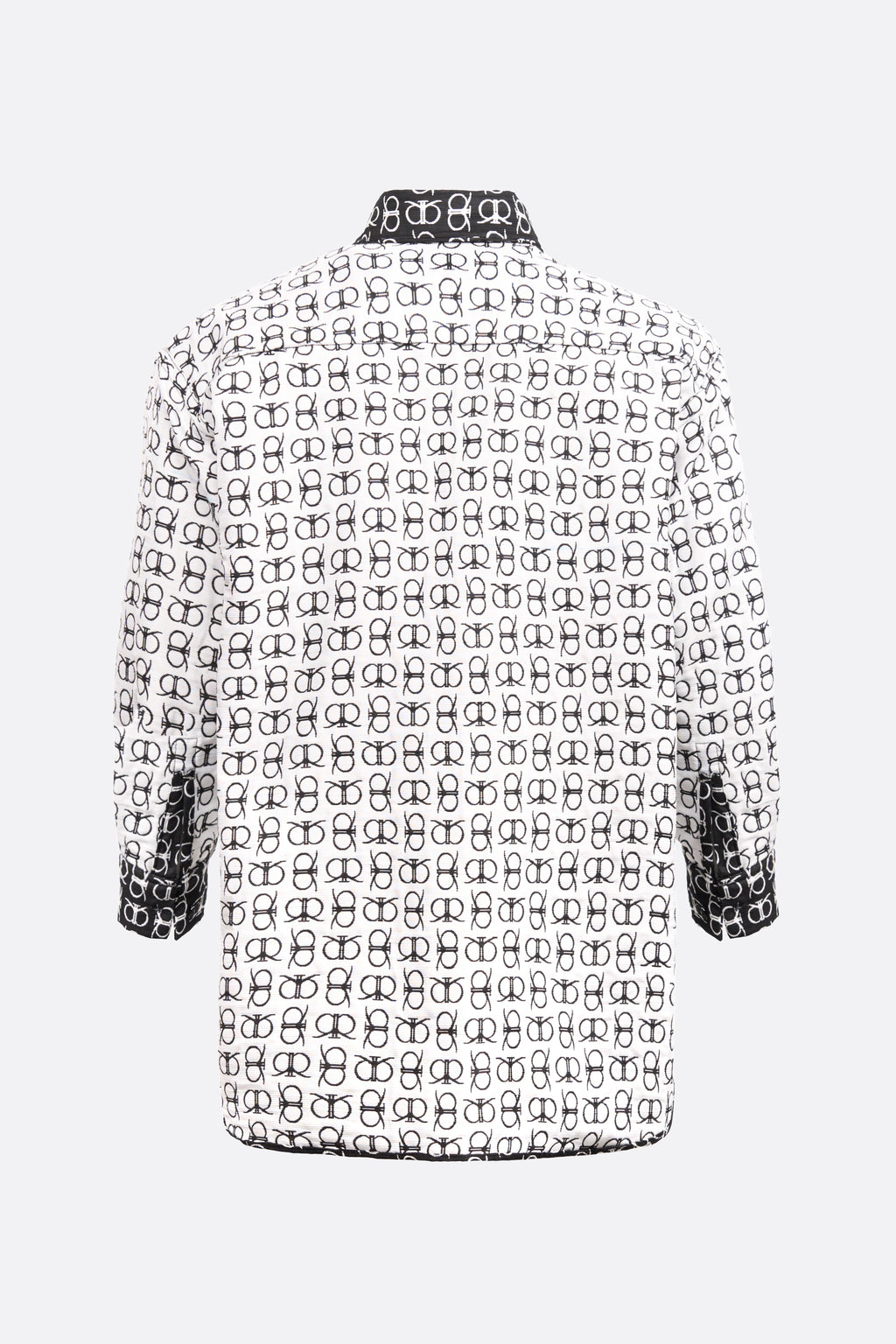 Lerroy Top in White Black (Reversible)