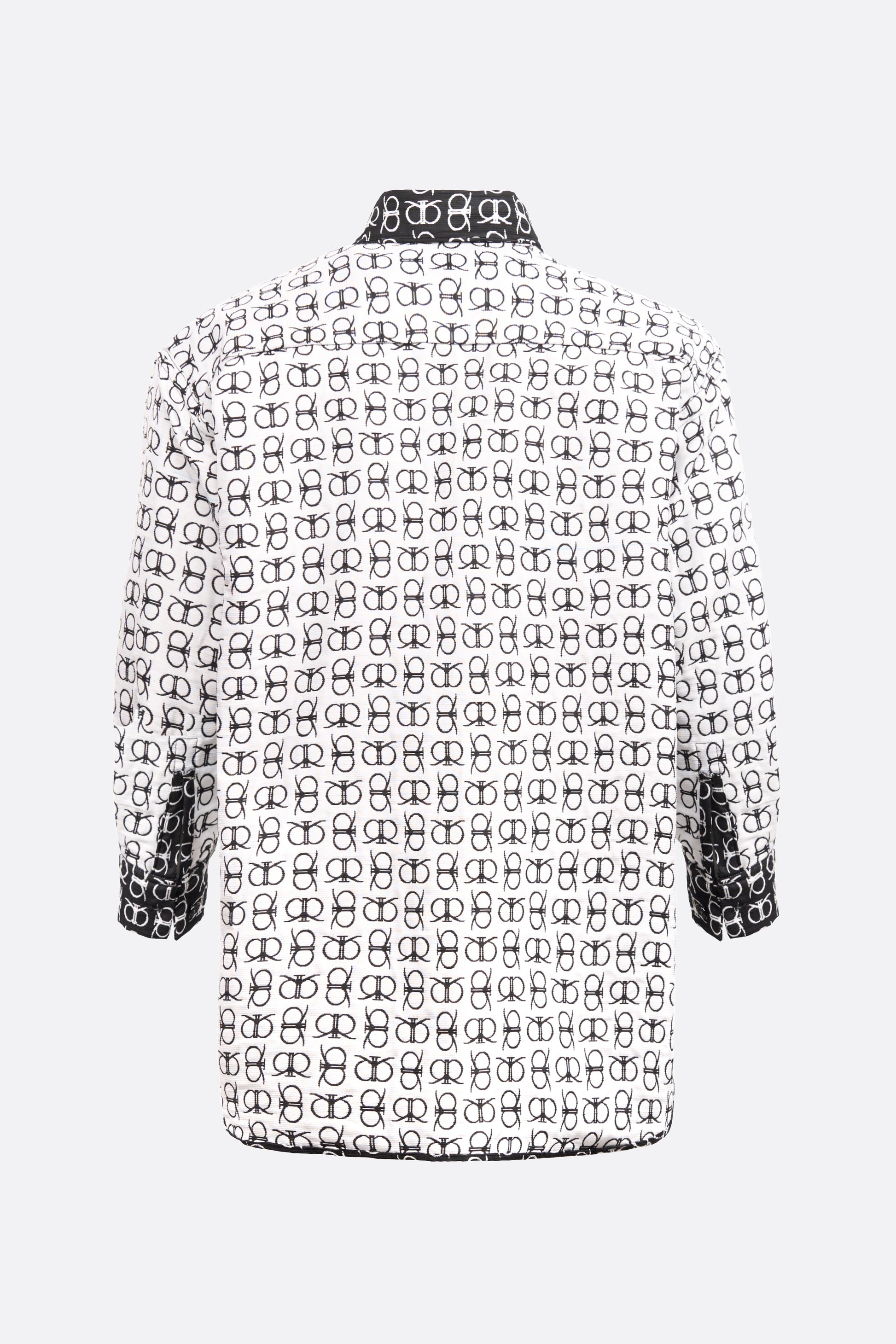 Lerroy Top in White Black (Reversible)