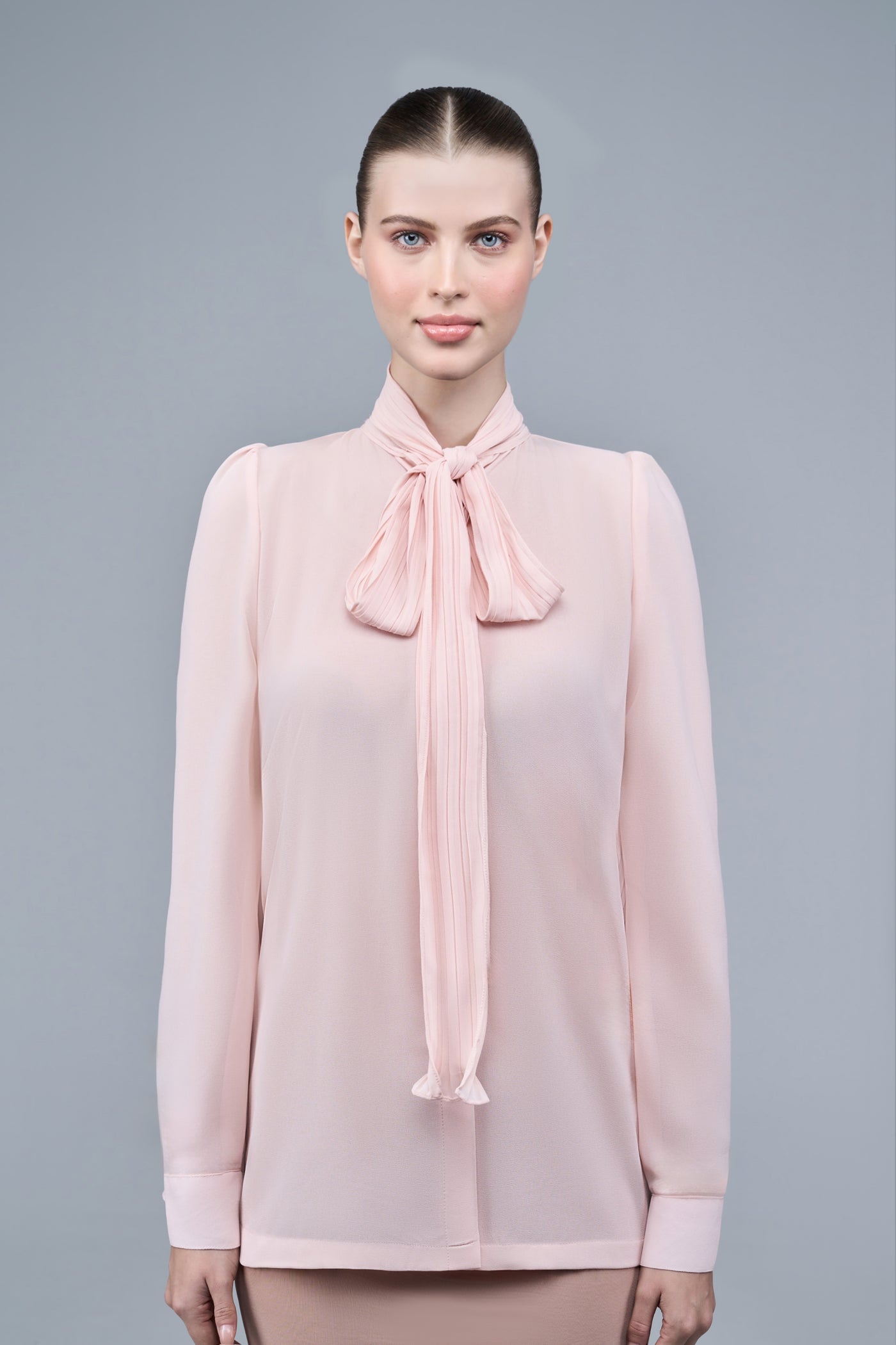 Marion Blouse in Light Peach