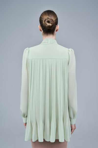 Marion Blouse in Mint Green