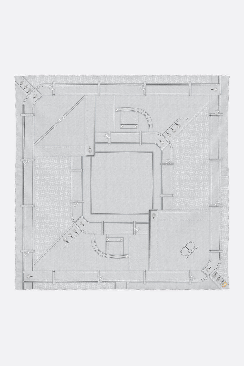 Nimes Scarf in Misty Grey