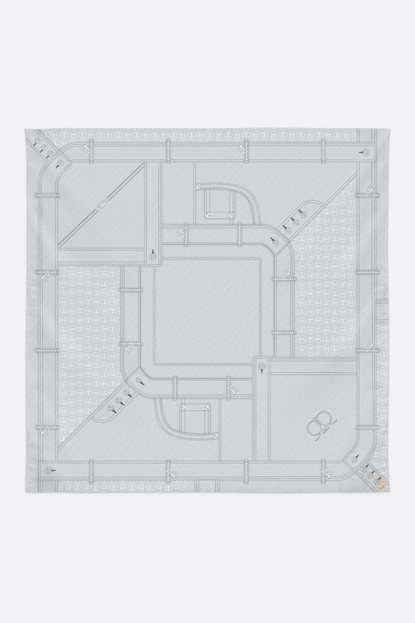 Nimes Scarf in Misty Grey
