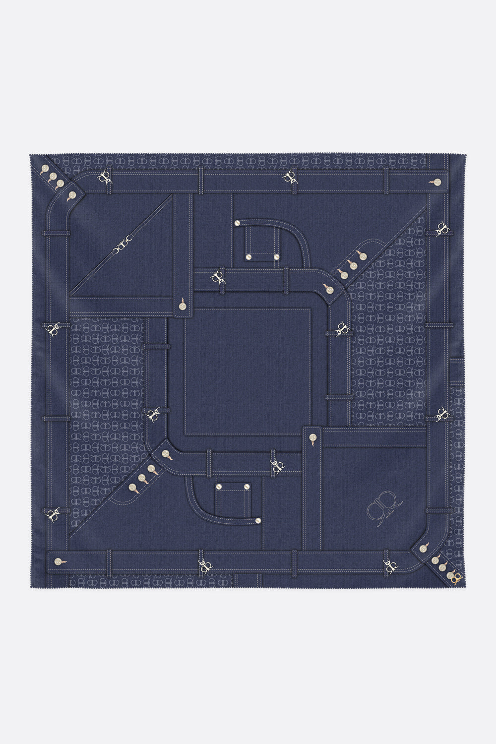 Nimes Scarf in Rich Blue
