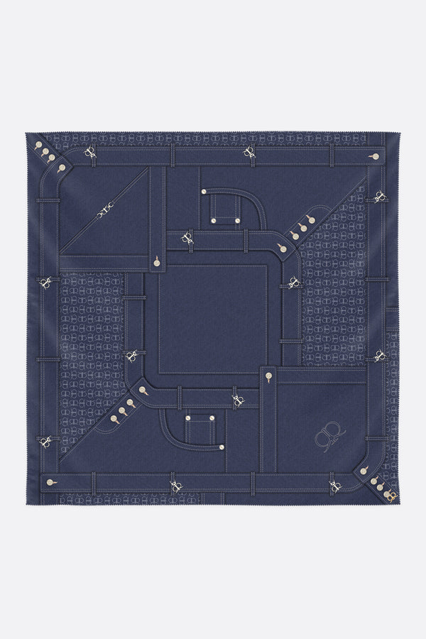 Nimes Scarf in Rich Blue