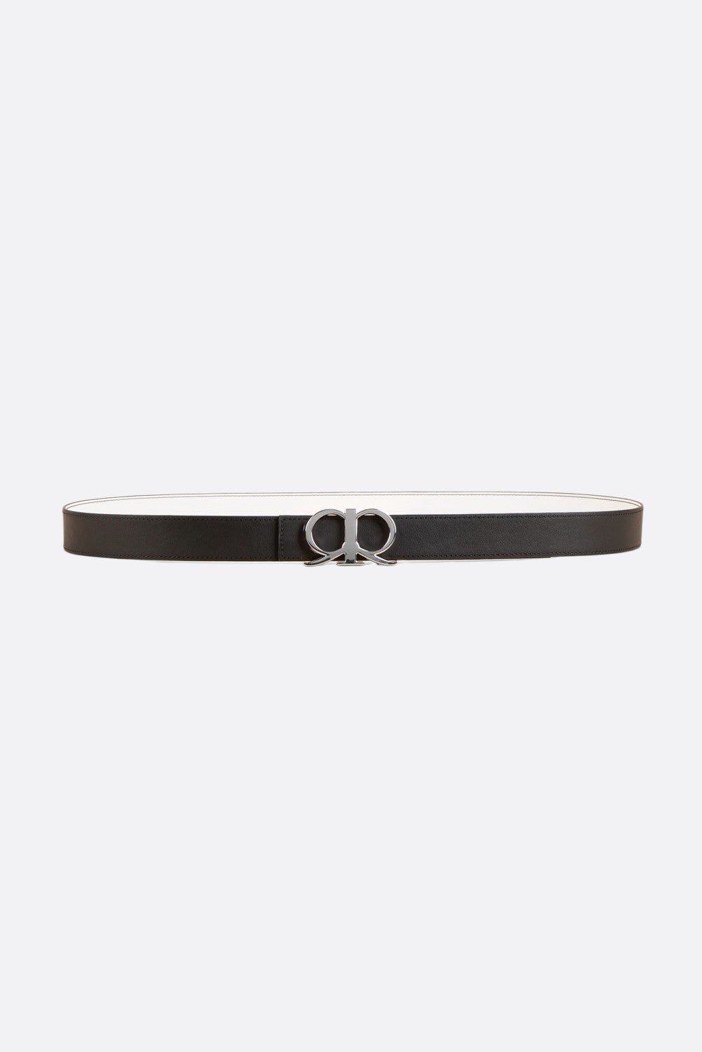 RR Logo Belt in Black White