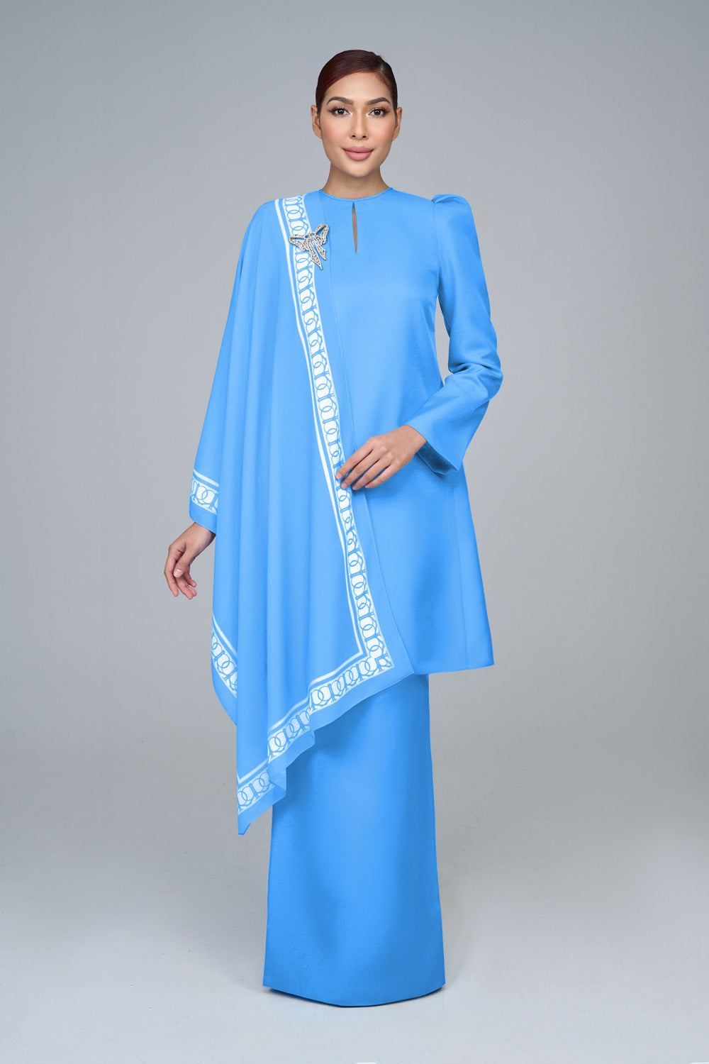 RR BASIC Kurung Pahang in Cerulean Blue '25