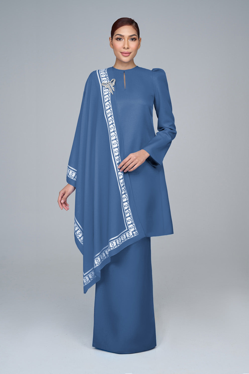 RR BASIC Kurung Pahang in Denim Blue '25