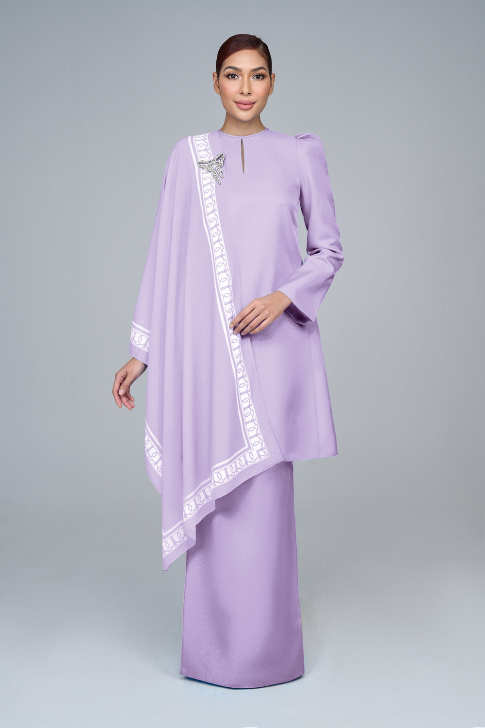 RR BASIC Kurung Pahang in Lilac '25