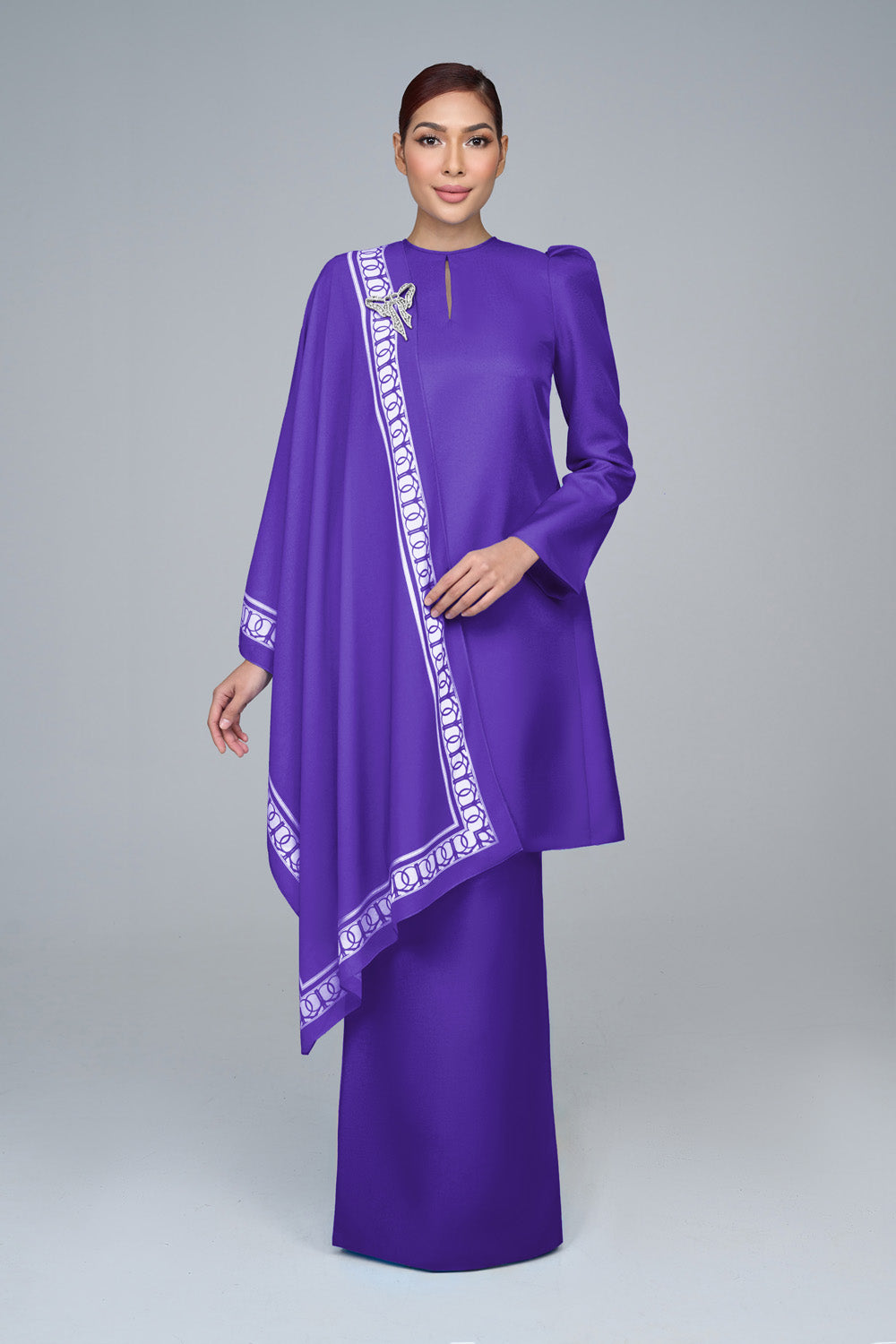 RR BASIC Kurung Pahang in Purple '25