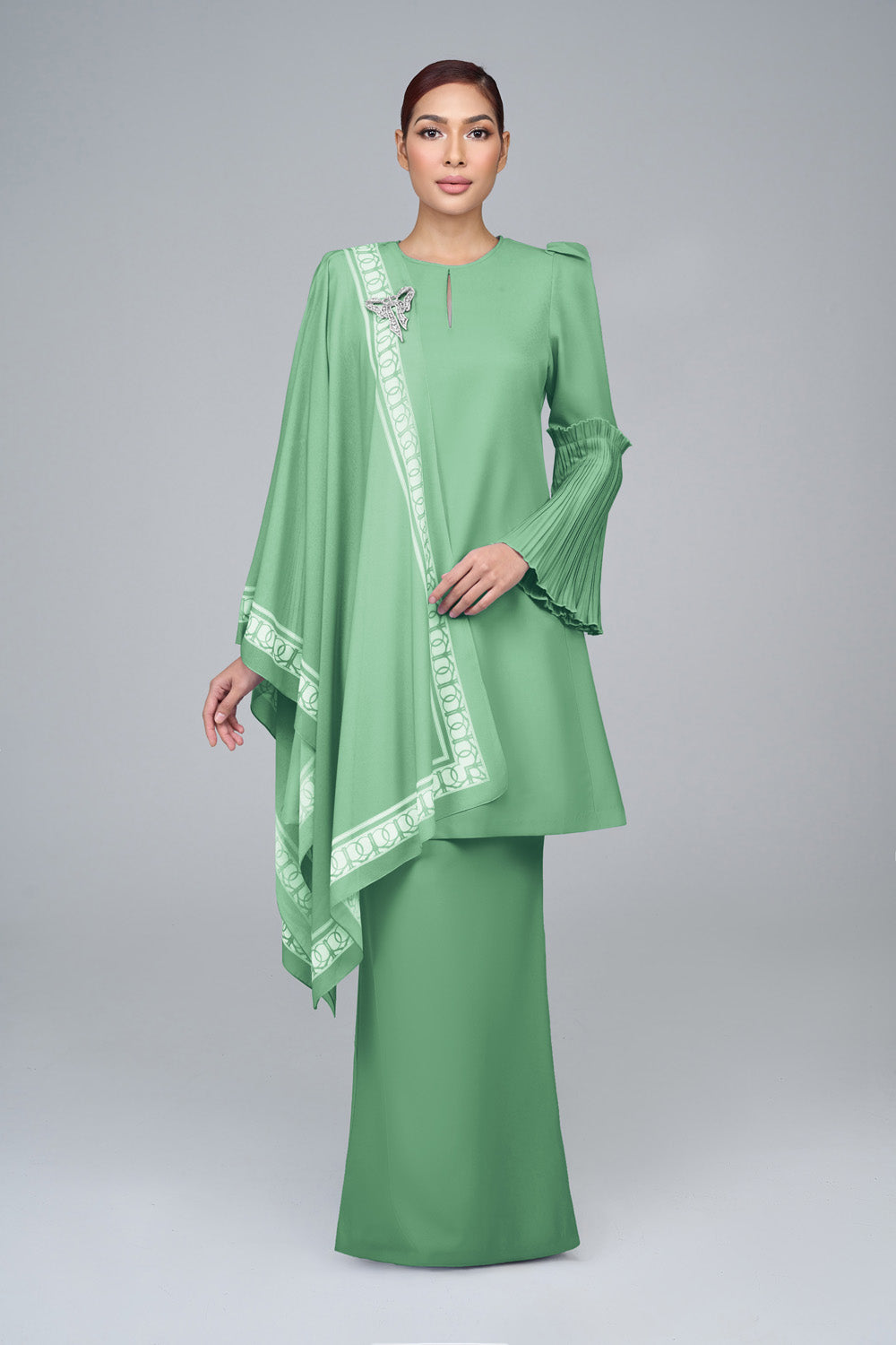 BASIC Pahang Pleated in Jade Green '25