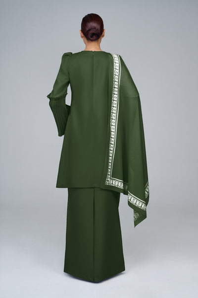 BASIC Pahang Pleated in Olive Green '25