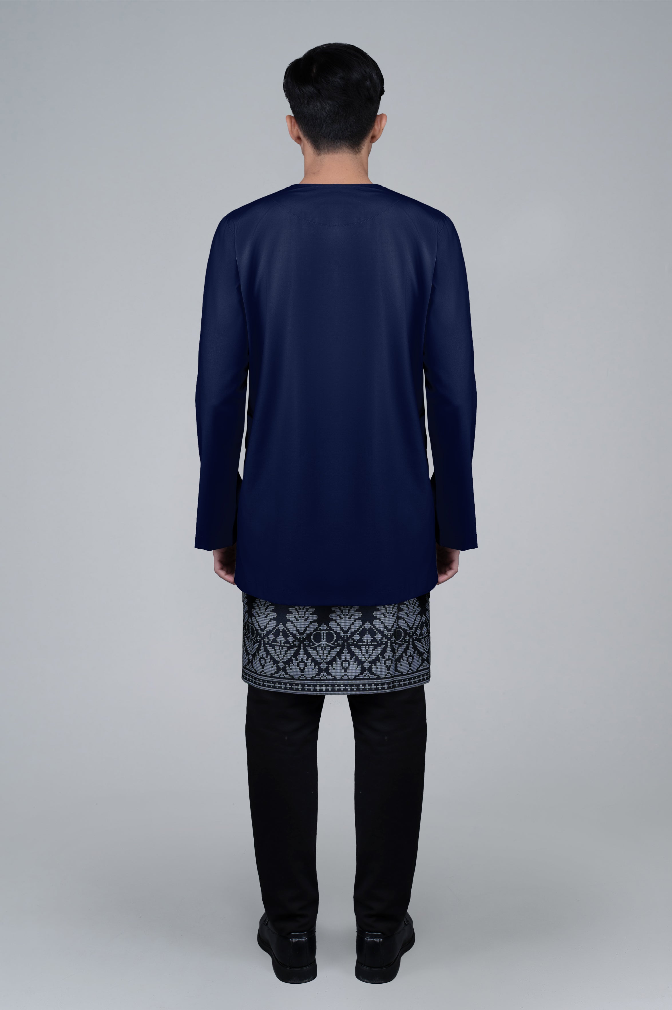 RR Baju Melayu Johor Set in Navy Blue '25