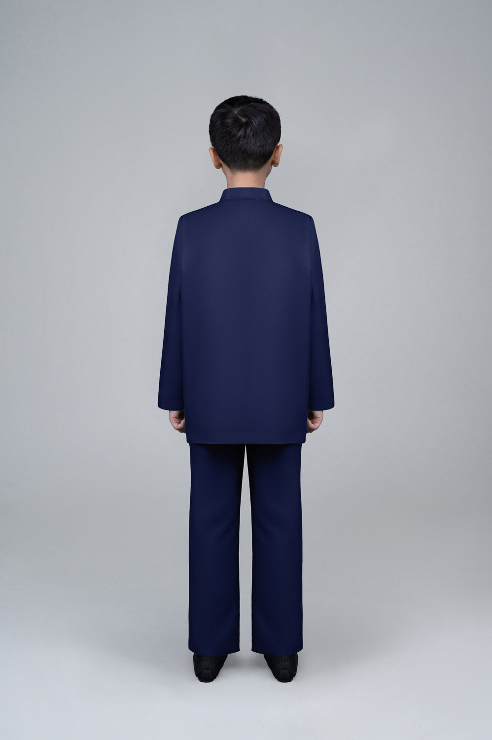 RR BASIC Baju Melayu Cekak Musang Boy in Navy Blue '25