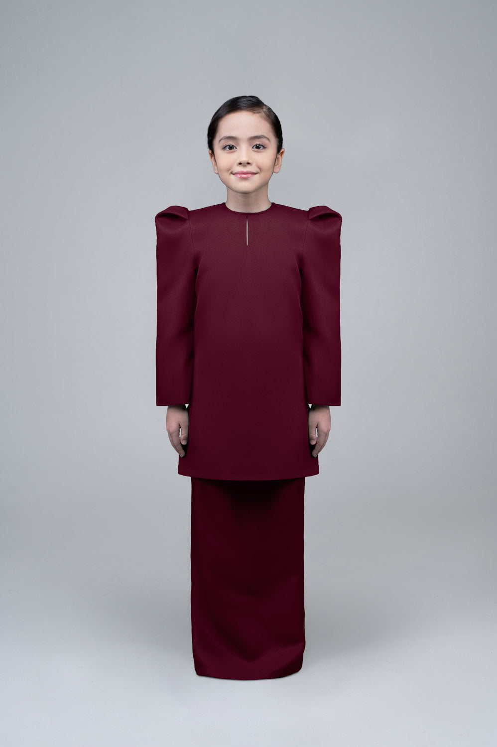 RR BASIC Baju Kurung Pahang Girl in Maroon'25