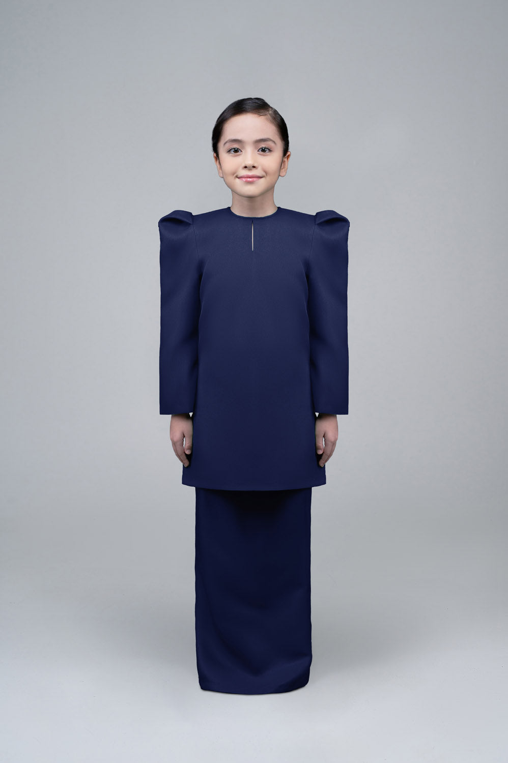 RR BASIC Baju Kurung Pahang Girl in Navy Blue '25