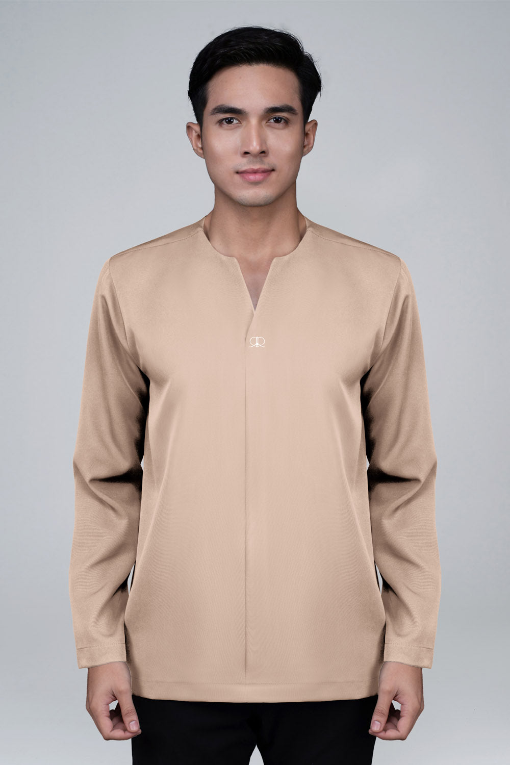 RR BASIC Plain Kurta Top in Cream '25