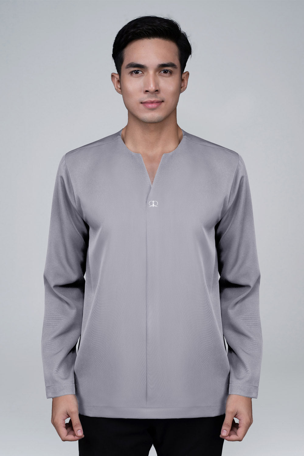 RR BASIC Plain Kurta Top in Grey '25