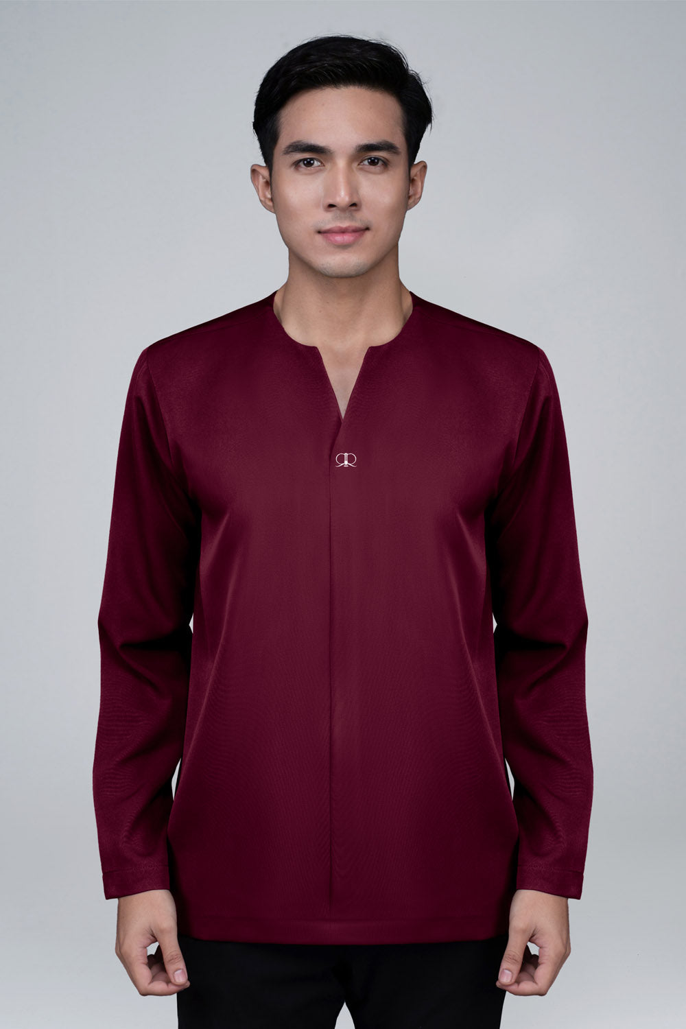 RR BASIC Plain Kurta Top in Maroon '25