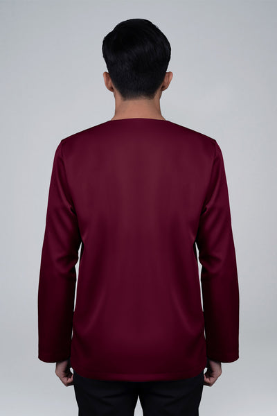 RR BASIC Plain Kurta Top in Maroon '25