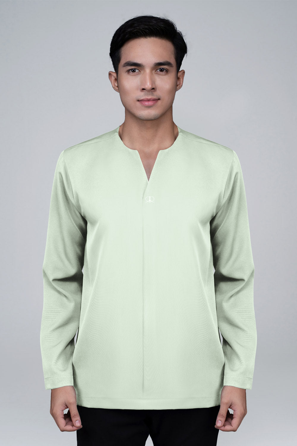 RR BASIC Plain Kurta Top in Mint Green '25