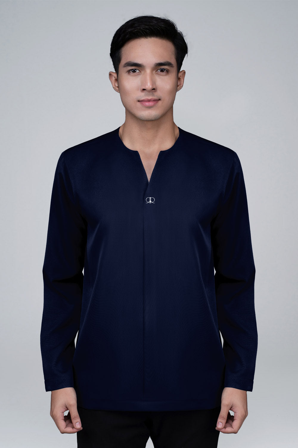 RR BASIC Plain Kurta Top in Navy Blue '25