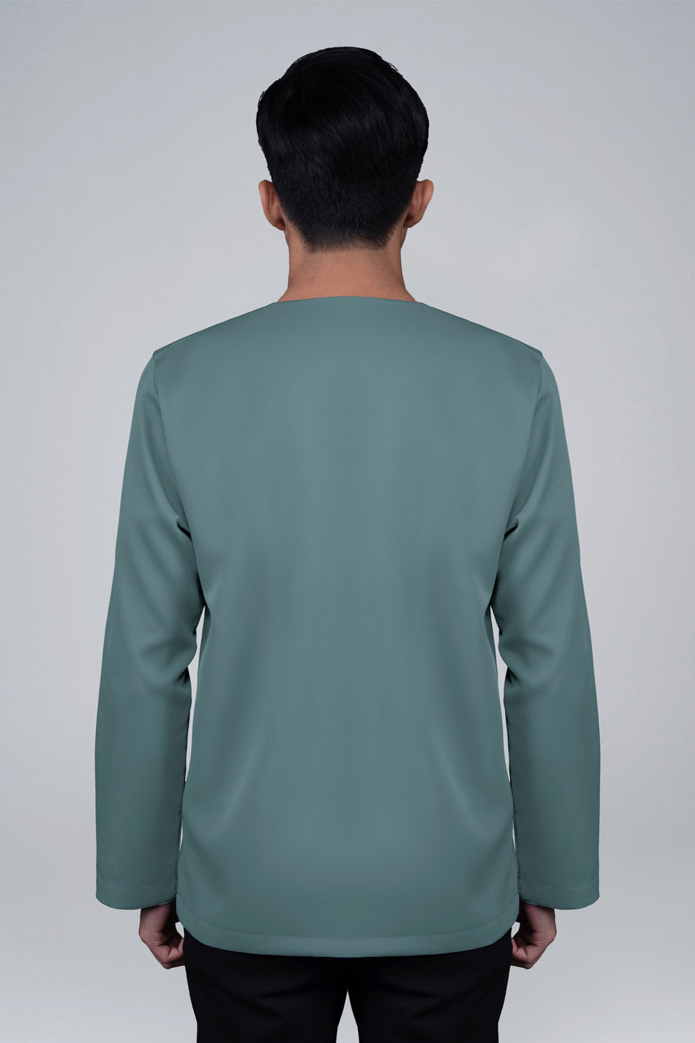 RR BASIC Plain Kurta Top in Sage Green '25