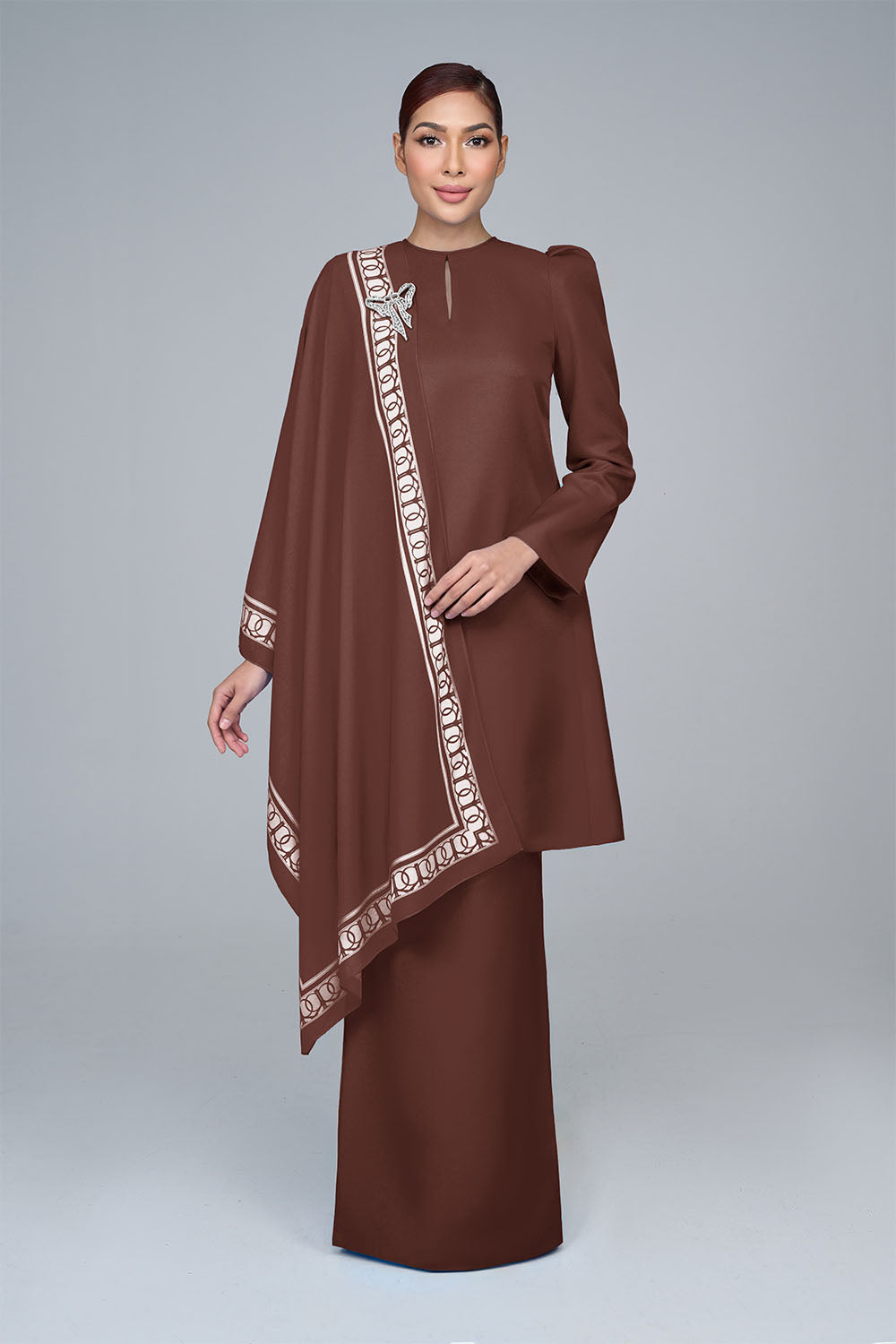 RR BASIC Kurung Pahang in Cocoa Brown '25