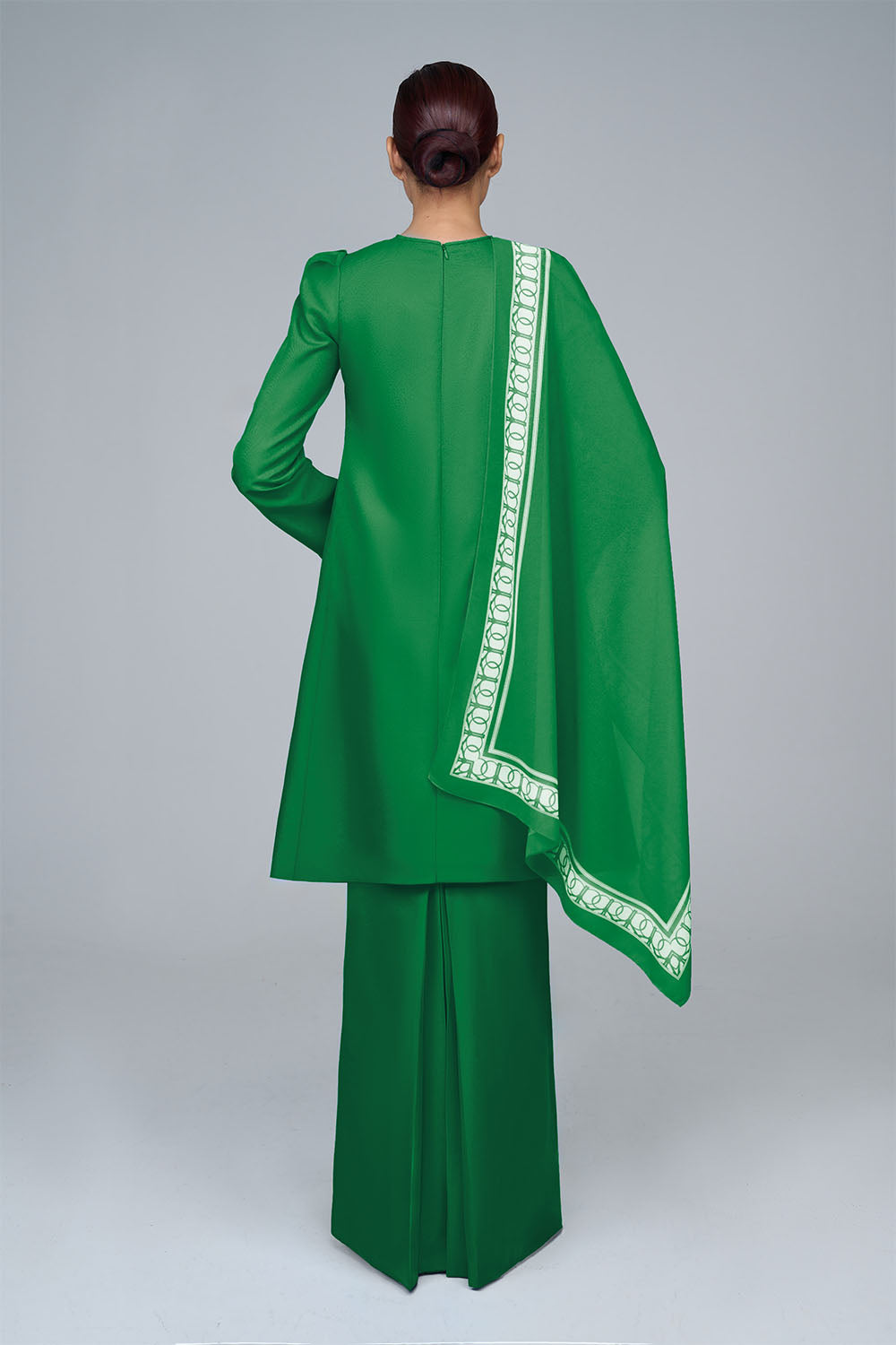 RR BASIC Kurung Pahang in Emerald Green '25